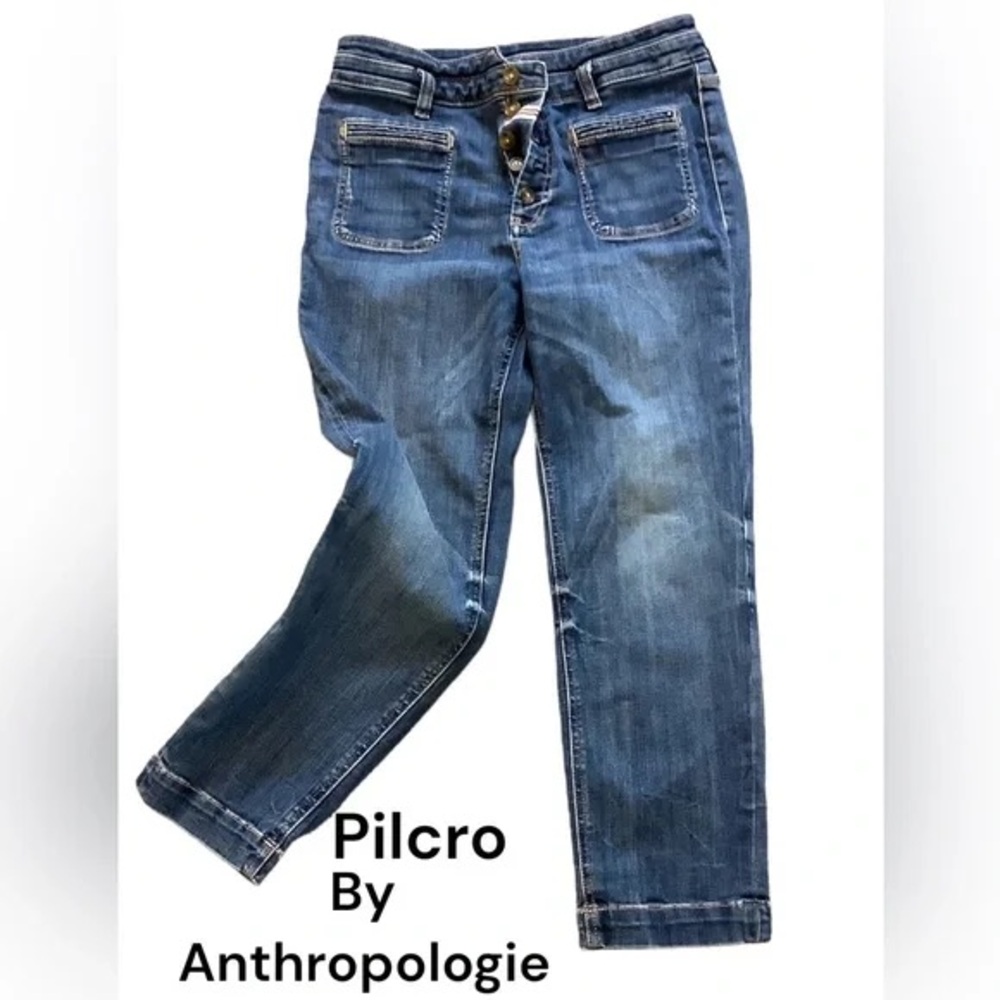 Anthropologie Pilcro and Letterpress jeans high rise slim size 27